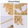 WOFASHPURET Metallic Veil Flapper Head Chain Gypsy Face Veil Face