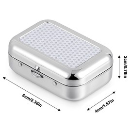 Pocket Ashtray for On the Go Odour-Proof, Mini Mobile Ashtray for Outdoors, Square Metal Ashtray, Ultra Sealed Insulated Lightweight Outdoor Ashtray
