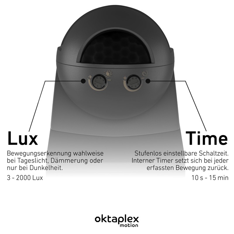 Oktaplex Lea Set of 2 Motion Sensors Outdoor IP54 PIR