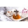 Cristel Darjeeling Collection Borosilicate Glass Teapot, 41 Ounces, With Stainless