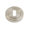 VIBE Keyhole Escutcheon on Satin Nickel Plated Keyhole Cover on