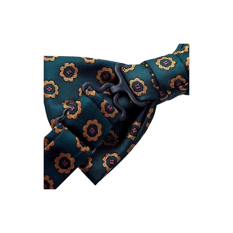 Bowties.jp bd465 Green Flower Emblem Bow Tie Bowtie Simple Installation