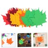 Hohopeti 50pcs Leaf Paper Cutouts Classroom Accessory Maple Leaf Classroom