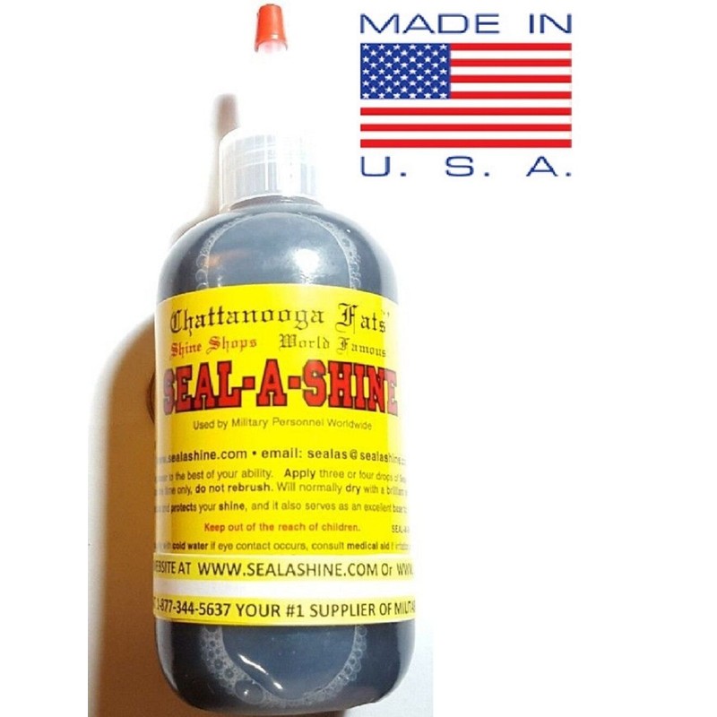 Seal-a-Shine Boot Polish Sealer 8oz. Bottle " THE ORIGINIAL SEAL-A-SHINE