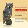 Solar Powered Owl Hunting Decoy Bird Scarer Deterrent Pest Control
