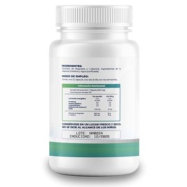 NAIMA L-Teanina + Glicinato de Magnesio | 2 Frascos | 200mg de L-Teanina + 300mg de Glicinato de Magnesio de Alta Absorción | Fórmula Potente Sin Rell