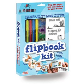 Fliptomania Make-Your-Own Flipbooks Kit: Rocket & Robot