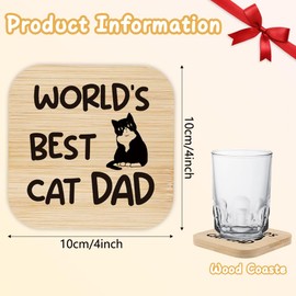 Dad Gifts,Gifts for Dad,Dad Presents,Daddy Gifts,Fathers Day Dad Gifts,Gift Ideas for Dad,Dad Gifts from Daughter,Best Dad Gifts,Step Dad Gifts,Christmas Dads Gifts,Cat Dad Gifts,Cat Coasters