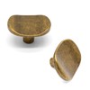 FIRSORCA 6 Pack Antique Brass Zinc Alloy Solid Square Cabinet