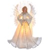 Kurt Adler 16-Inch Ivory/Clear Fiber Optic Angel Tree Topper