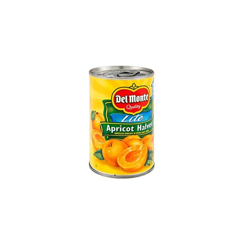 DEL MONTE Lite Apricot Halves in Extra Light Syrup, Canned