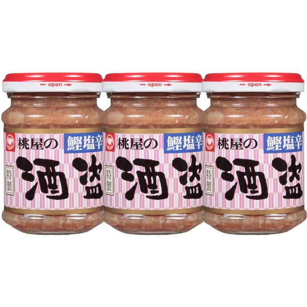 Momoya Shutou 4.3 oz (110 g) x 3 Pieces (Shiokara Bonito Salted Fish Peppers/Snacks and Rice)