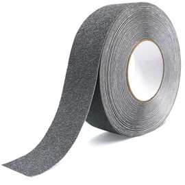 ONTWIE 2 Inch X 66 ft Non Slip Safety Grip Tape for Stairs Steps Non Skid Tread High Traction Friction/Strong Grip Abrasive Adhesive Hazard Caution Tape- Gray