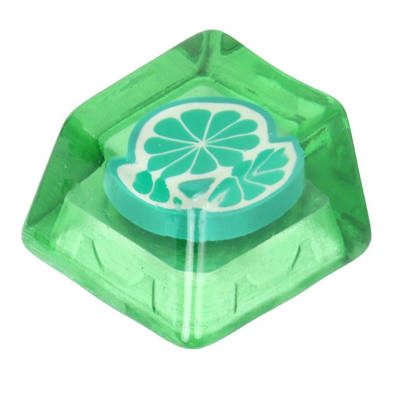 Resin Keycap HandMade CorrosionResistant Universal Mechanical Keyboard Accessories(Lime )