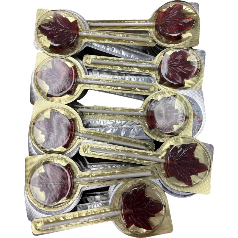 CANADA TRUE Pure Syrup Maple Lollipop 20g/Piece (54 Pieces-Original Box