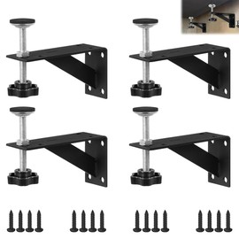 4PCS Adjustable Undermount Sink Brackets: Undermount Sink Support Repair Kit for Narrow Cabinet for Home Kitchen Bathroom