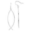 925 Sterling Silver Ichthus Fish Earrings