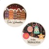 Günthart Pack of 12 Merry Christmas Round Decorative Signs in