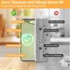 Pracfit Pure Titanium Double-sided Food-Grade Cutting Board, Lightweight and Durable