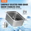 6 Pack 1/2 Size Anti-Jam Commercial Kitchen Steel Fabrication 0.8mm