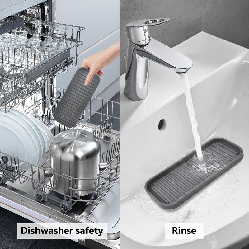 Silicone Sponge Holder - Dish soap Holder for Kitchen Counter