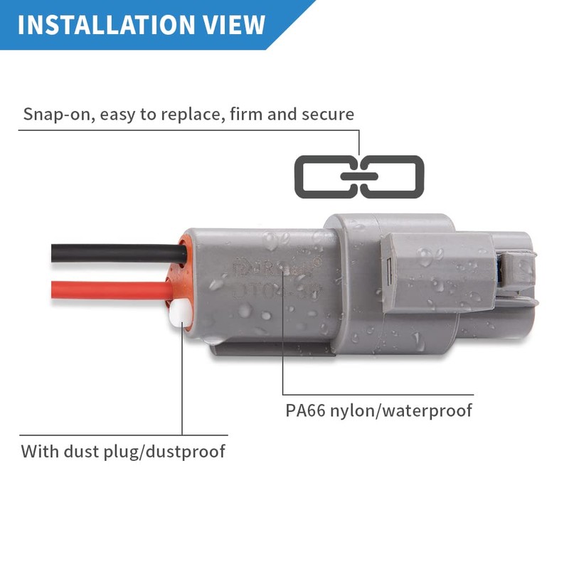 JRready 238PCS DT Connector Waterproofing, 2 3 4 6 8