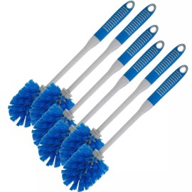 Genuine Joe Toilet Bowl Cleaning Brush Hard Bristle Ergonomic Handle Scratch-Free Multipack - 1