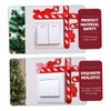 OSALADI 3D Cane Candy Stickers Christmas Window Decals Merry Christmas