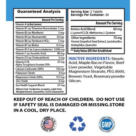 Dogs Eye Health - Support Pets Eye Health - for Dogs and Cats - Advanced Complex - Dog Minerals - 120 Tablets (2 Bottles)