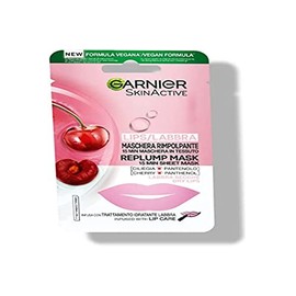Garnier Fabric Lip Mask Moisturizing Firming Formula Cherry Panthenol 1pc