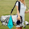 Outdoor Golf Towel Microfiber Trifold 2 Piece Bag Clip Waffle