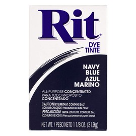 All Purpose Concentrated Rit Dye Powder for Clothing, Décor, and Crafts – Navy Blue (1 Pack)