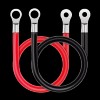 Nilight 6AWG 20Inch Battery Inverter Cables Terminals