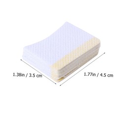 TOVINANNA 160pcs Arc-shaped Makeup Removal Pads Lightweight Eye Cosmetics Cleaning Cushions Durable Eyelash Cream Remover for Home Salon Use Per Bag Total