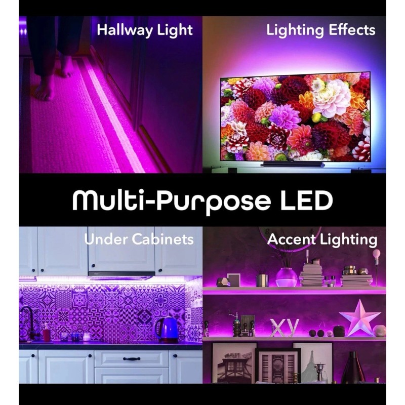 Geeni Prisma Strip 16 - Smart LED Light Kit, RGB,