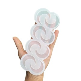 Extended Zodiac Moon Lunar Sway Silicone Mold Flexible Fondant Food Grade Chocoloate Mold (Clear)