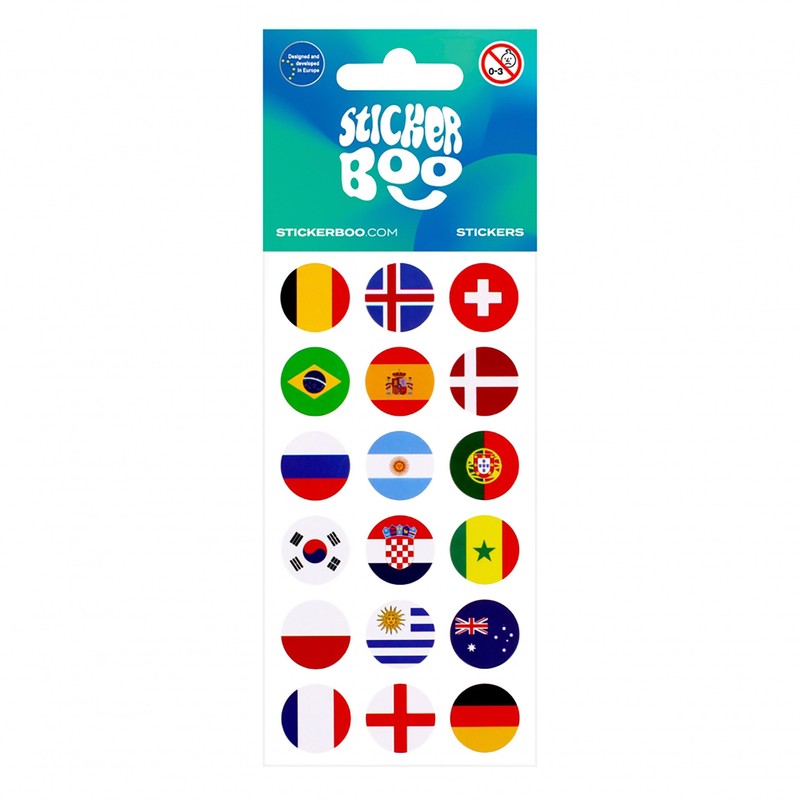 Children's Flag Sticker Set