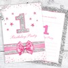 Olivia Samuel 20 x First Birthday Party Invitations - Baby