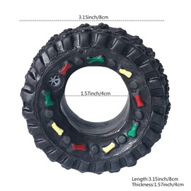 Dog Cat Chew Toys, Tires Toys for Dogs Natural Rubber Dog Toys for Extreme Chewers TiresToys for Small Medium Dogs & Cats Intelligence Training Sports Training