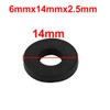 sourcing map Pack of 50 Rubber Round Flat Assortment Size