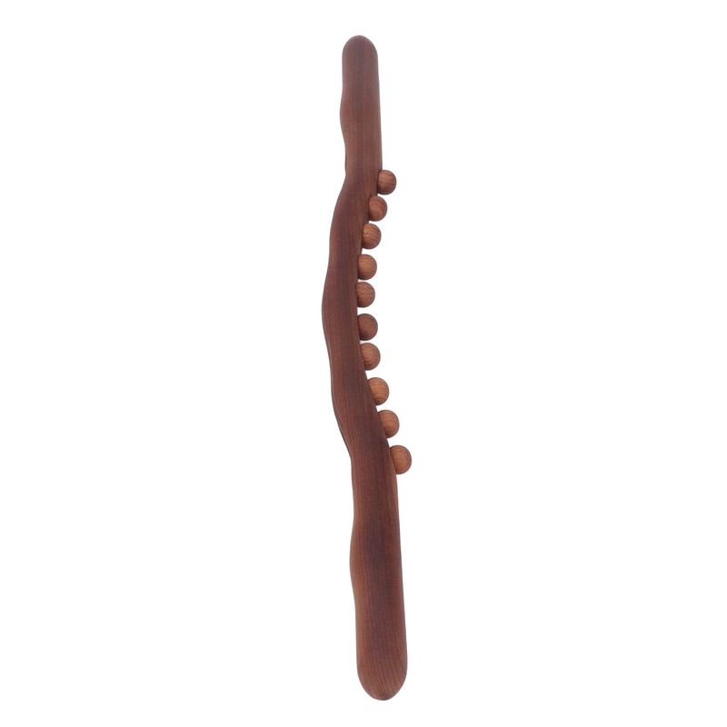 2Pcs Wooden Scraping Stick 10 Massage Dots Large Contact Wooden
