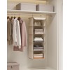 SONGMICS Hanging Organizer Closet Organizer Hanging Shelf Hanging Storage Foldable