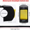 Gebildet 2 Pieces Motorcycle Handlebar Toggle Switch with On/Off Push