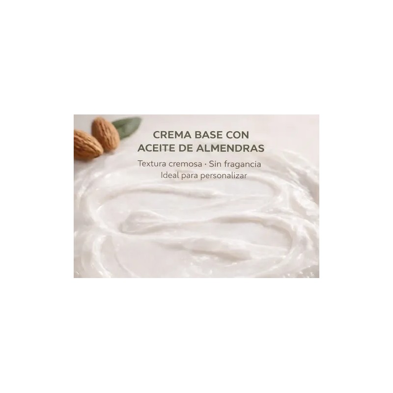 1 Kg Crema Base Con Aceite Almendras Corporal Y Facial