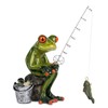 formano Funny frog figure, frog, angler, sitting, fish, poly, 15