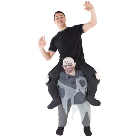 Unisex Piggy Back Zombie Fancy Dress Costume - With Stuff Your Own Legs