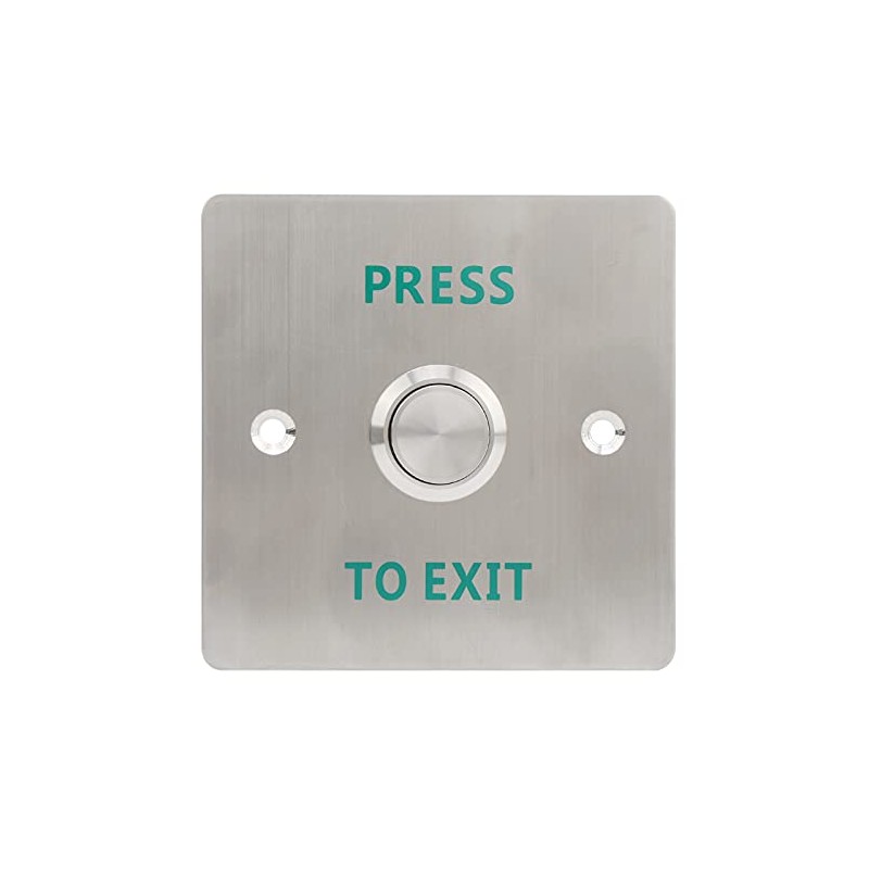 Momentary Push to Exit Button Switch Stainless Steel Panel Door