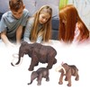 Mammoth Model Simulated Figurine Realistic Plastic Mammoth Toys for Animal