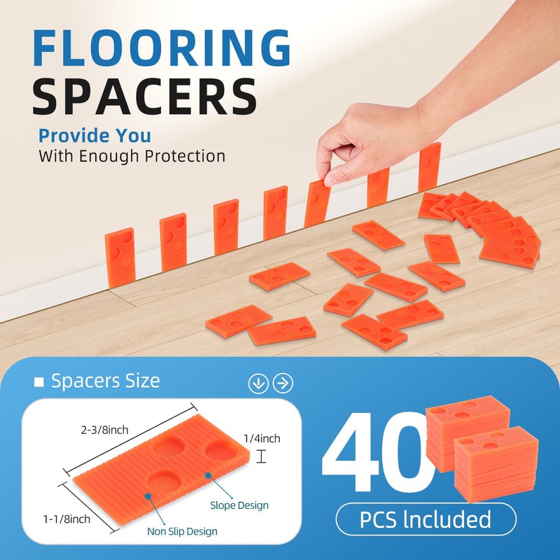 LOZAGU 43-Piece Laminate Flooring Tools, LVP installation kit, Vinyl Flooring