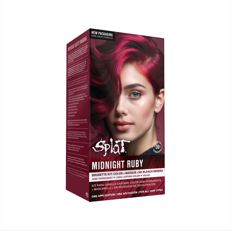 Splat Tinte para Cabello Semipermanente, Midnight Ruby, 35 g